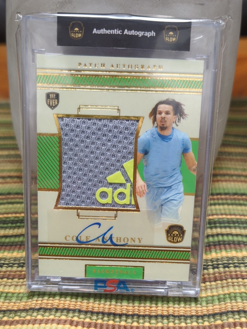 Cole Anthony Autograph Patch Card with Adidas Logo
